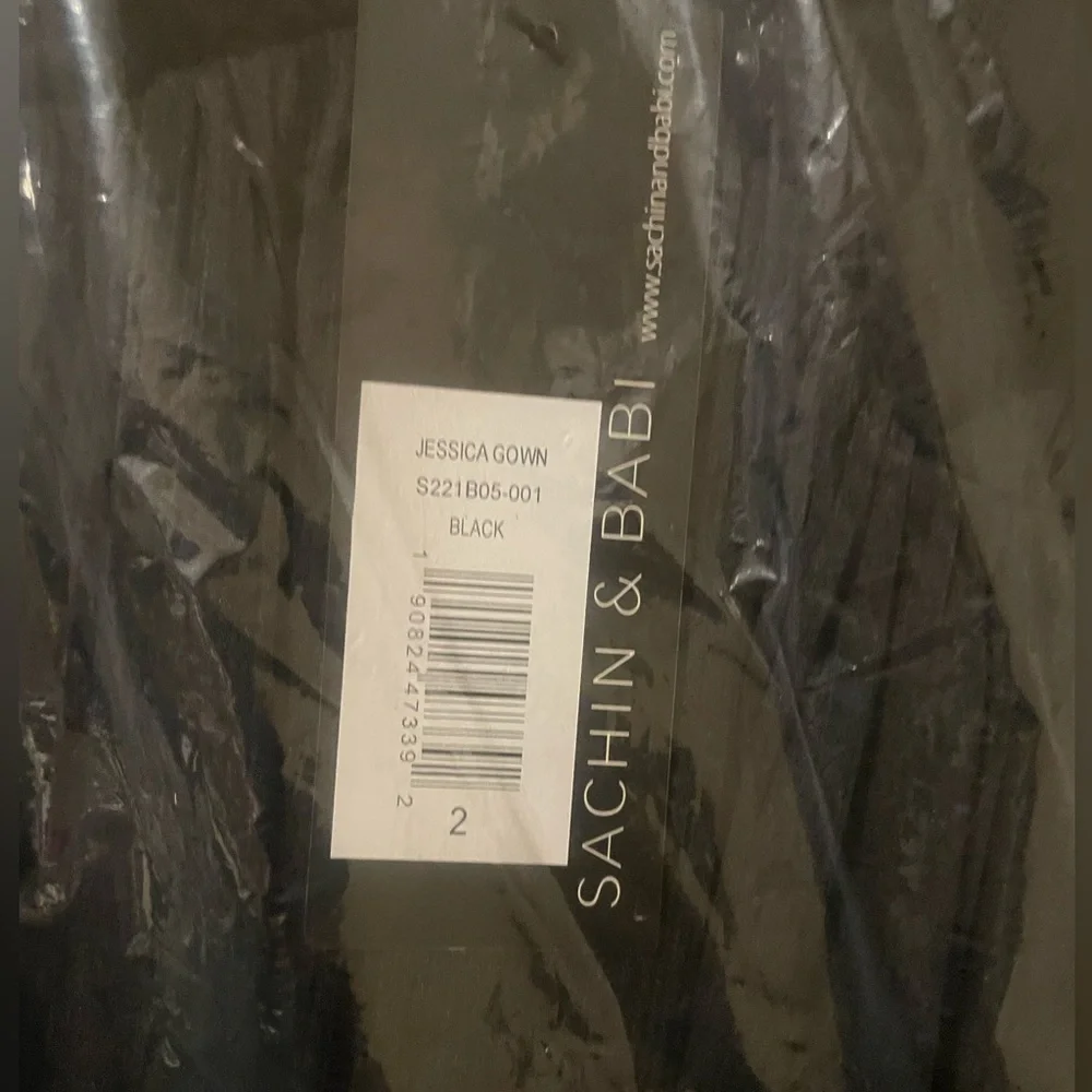 NWT In dust bag Sachin and‎ Babi Black Jessica Maxi Dress, size 8 - Picture 4 of 5